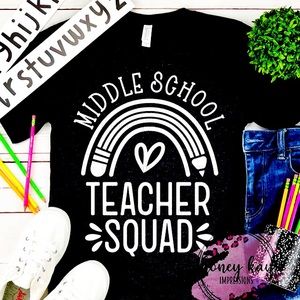 Women’s Middle School Teacher Squad T-Shirt
